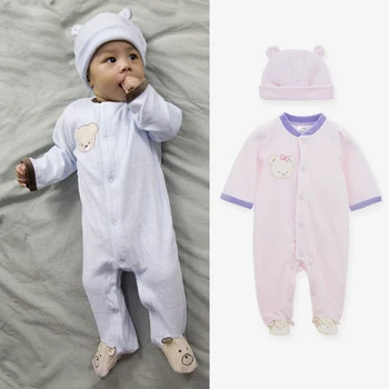 

2020 Newborn New Born Baby Rompers Long Sleeve Pyjama Bebe Jumpsuit For Baby Girl Boy распашонки для новорожденных
