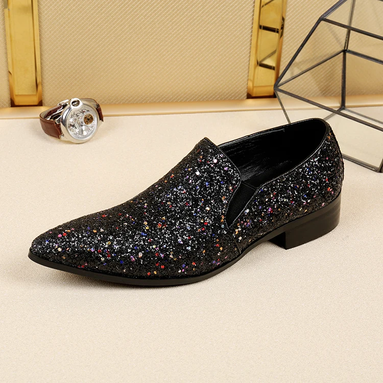 British Style Handmade Vintage Men Sequins Genuine Leather Dress Shoes With Classical Party Men Scrub Loafers Wedding shoe
British Style Handmade Vintage Men Sequins Genuine Leather Dress Shoes With Classical Party Men Scrub Loafers Wedding shoe