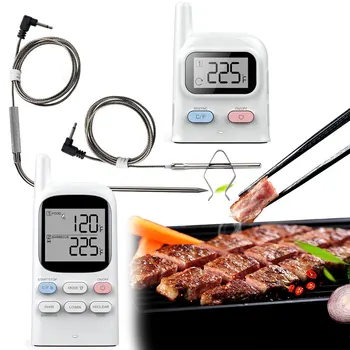 Rechargeable Grilling Wireless Food Backlight Dual Channel LCD Screen Meat Thermometer Kitchen Cooking Barbecue Digital Display
Rechargeable Grilling Wireless Food Backlight Dual Channel LCD Screen Meat Thermometer Kitchen Cooking Barbecue Digital Display