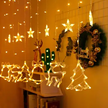 QIFU Christmas Elk Tree Bell Decorative LED String Lights Garland 2020 Christmas Decor for Home Holiday Lights Happy New Year
QIFU Christmas Elk Tree Bell Decorative LED String Lights Garland 2020 Christmas Decor for Home Holiday Lights Happy New Year