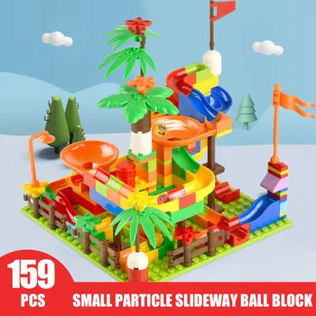 159pcs Marble Race Run Maze Ball Slide Track City Building Blocks Plastic Funnel Slide Assemble Bricks Toys for Children
159pcs Marble Race Run Maze Ball Slide Track City Building Blocks Plastic Funnel Slide Assemble Bricks Toys for Children