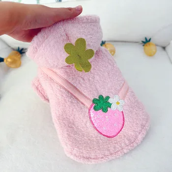 Christmas Dog Dress Winter Strawberry Cashmere Skirt Princess Style Pomeranian Bichon Puppy Dog Dresses XS S M L XL 
Christmas Dog Dress Winter Strawberry Cashmere Skirt Princess Style Pomeranian Bichon Puppy Dog Dresses XS S M L XL