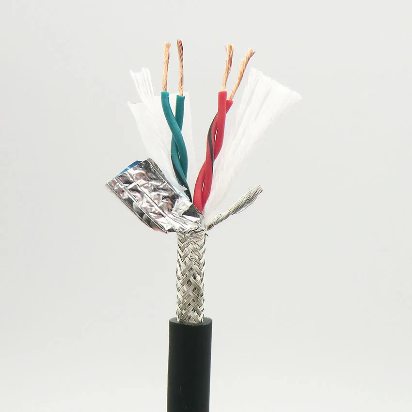 Twisted Pair Shielded Towline Wire 4 core 0.75, 1, 1.5 mm² with Ultra High Flexibility TRVVSP Drag Chain Cable 5m (18,17,16 AWG)
Twisted Pair Shielded Towline Wire 4 core 0.75, 1, 1.5 mm² with Ultra High Flexibility TRVVSP Drag Chain Cable 5m (18,17,16 AWG)