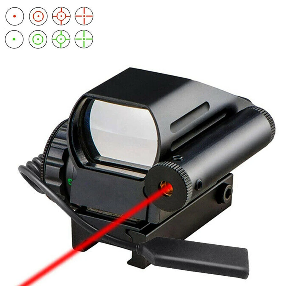 MAGORUI Tacticall Holographic Red/Green Reflex Scope & Laser Sight combo 4 Reticles 20mm
MAGORUI Tacticall Holographic Red/Green Reflex Scope & Laser Sight combo 4 Reticles 20mm