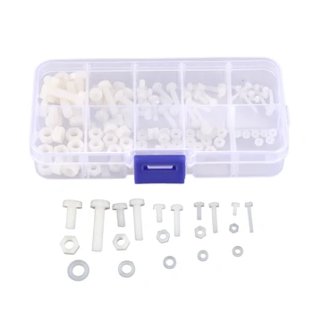 150Pcs M2 M2.5 M3 M4 M5 Nylon Hex Screw Bolt Nut Standoff Assortment Spacer Kit white
150Pcs M2 M2.5 M3 M4 M5 Nylon Hex Screw Bolt Nut Standoff Assortment Spacer Kit white