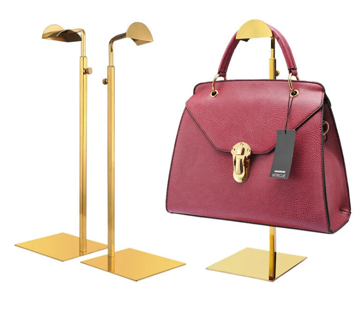 Nice Handbag display rack gold Titanium alloy Hang bossing