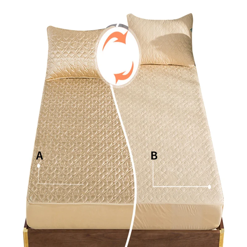 Multi-size Mattress Cover Protection Cotton Double-sided Ice Silk Mattress Cover A Side Summer Ice Silk Mat B Side Winter Cotton
Multi-size Mattress Cover Protection Cotton Double-sided Ice Silk Mattress Cover A Side Summer Ice Silk Mat B Side Winter Cotton