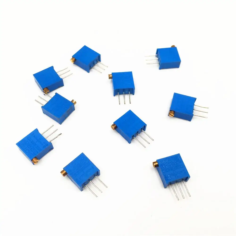 

25pcs 3296X 3296 101 102 103 104 105 201 202 203 204 501 502 503 504 Multiturn Trimpot Trimmer Potentiometer Variable Resistor