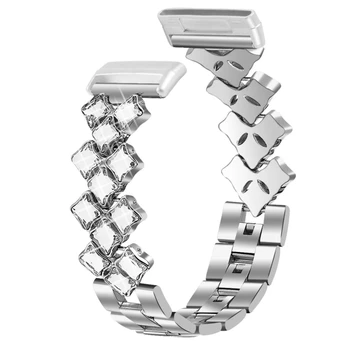Replacement Metal Rainstone Wristband Watch Band Strap for -Fitbit Versa 3 Sense M2EC
Replacement Metal Rainstone Wristband Watch Band Strap for -Fitbit Versa 3 Sense M2EC