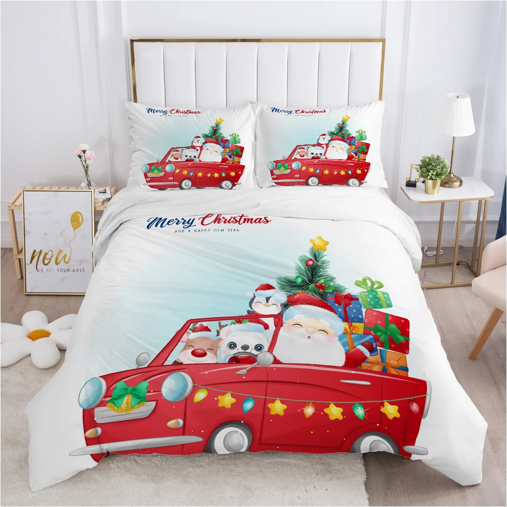 

Children Bedding set for Kids Baby Child Girls boy140x200 Single Quilt/Comfortable/Duvet Cover Set Bed Linens Cute christmas
