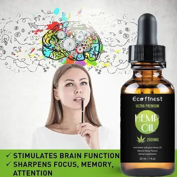 WH 30ml Hemp Essential Oils 2500MG Sleep Aid Anti Stress Relief Better Hemp Anxiety Reduce Essence Sleep Extract Drops For W9H5
WH 30ml Hemp Essential Oils 2500MG Sleep Aid Anti Stress Relief Better Hemp Anxiety Reduce Essence Sleep Extract Drops For W9H5