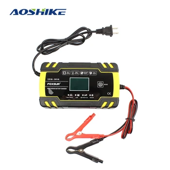 AOSHIKE 12V-24V 8A Full Automatic Battery-chargers Digital LCD Display Car Battery Chargers Power Puls Repair Chargers Wet Dry
AOSHIKE 12V-24V 8A Full Automatic Battery-chargers Digital LCD Display Car Battery Chargers Power Puls Repair Chargers Wet Dry