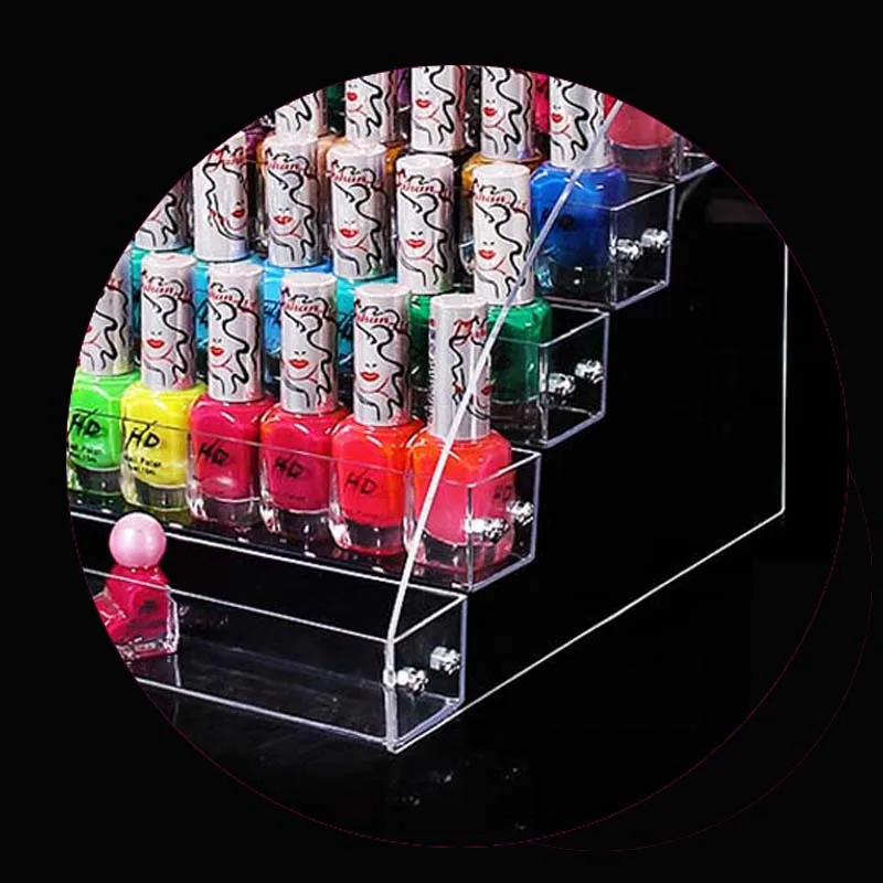 Fashion Nail Polish Rack Cosmetics Display Shelf Acrylic Makeup Organizer Lipstick Frame 5 layers Nail Polish Display Box
Fashion Nail Polish Rack Cosmetics Display Shelf Acrylic Makeup Organizer Lipstick Frame 5 layers Nail Polish Display Box