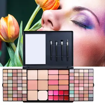 Makeup Cosmetics Set with 90 Color Eyeshadows 8 Color Lip Gloss 4 color Power Foundation Makeup Blush Cosmetics Kit
Makeup Cosmetics Set with 90 Color Eyeshadows 8 Color Lip Gloss 4 color Power Foundation Makeup Blush Cosmetics Kit