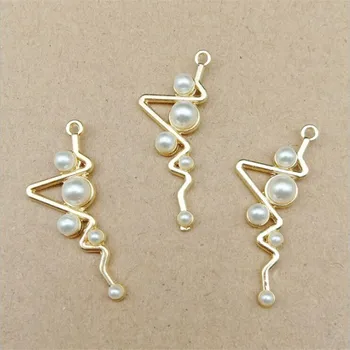 10pcs/lot Electrocardiogram alloy pear Tag Charms Connectors for Earring Pendant Earring Accessories diy Handmade jewelry making
10pcs/lot Electrocardiogram alloy pear Tag Charms Connectors for Earring Pendant Earring Accessories diy Handmade jewelry making