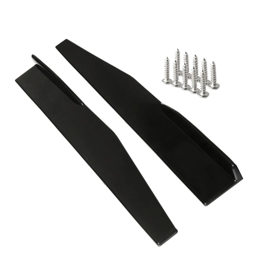 2 Pieces 75cm Car Auto Body Kit Side Skirts Extension Splitter Moulding Trim