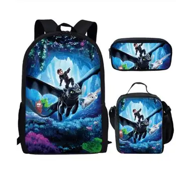How to Train Your Dragon 3 Print School Bags for Boys Girls Kids Backpack Teens Child Bookbags+Lunch Box+Pencil Case
How to Train Your Dragon 3 Print School Bags for Boys Girls Kids Backpack Teens Child Bookbags+Lunch Box+Pencil Case