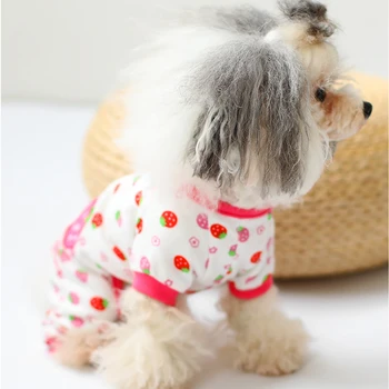 Cute Strawberry Yellow Duck Pattern Cotton Pet Pajamas Small Dogs Clothes For Pet Dogs Cat Clothes Puppy Jumpsuit
Cute Strawberry Yellow Duck Pattern Cotton Pet Pajamas Small Dogs Clothes For Pet Dogs Cat Clothes Puppy Jumpsuit