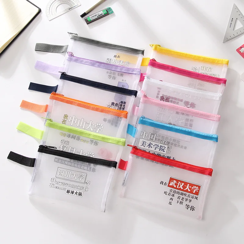Students Transparent Grid Pencil Case Small A6-125 Exam Pencil Case Office File Holder Zip Nylon File Bag
Students Transparent Grid Pencil Case Small A6-125 Exam Pencil Case Office File Holder Zip Nylon File Bag