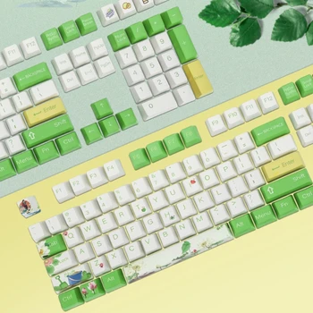 108 keys PBT Keycaps Lettering Keys OEM Injection Key Cap Summer Lotus Mechanical Keyboard Key Cap Switches
108 keys PBT Keycaps Lettering Keys OEM Injection Key Cap Summer Lotus Mechanical Keyboard Key Cap Switches