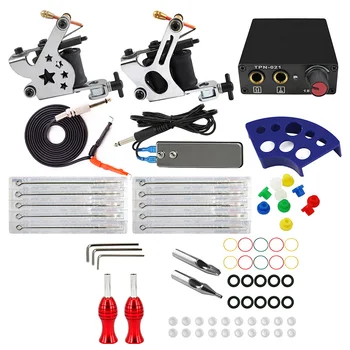 Complete Tattoo Kit 2 Tattoo Machines Gun Set Power Supply Grips Body Art Tools Set Tattoo Permanent Makeup Tattoo Set 
Complete Tattoo Kit 2 Tattoo Machines Gun Set Power Supply Grips Body Art Tools Set Tattoo Permanent Makeup Tattoo Set