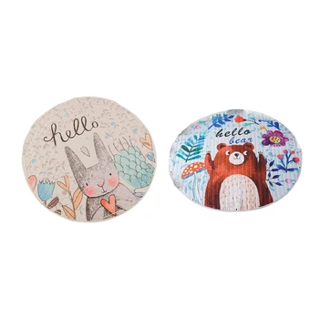 2Pcs Round Rugs Baby Play Mat Toys Storage Organizer,Nursery Rugs Large Polyester Anti-Slip - Rabbit & Cartoon Bear
2Pcs Round Rugs Baby Play Mat Toys Storage Organizer,Nursery Rugs Large Polyester Anti-Slip - Rabbit & Cartoon Bear