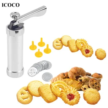 2018 new Multi Cookie Extruder Press Machine Stainless steel Biscuit Maker Cake Making Decorating Gun Kitchen Tools Bakeware 
2018 new Multi Cookie Extruder Press Machine Stainless steel Biscuit Maker Cake Making Decorating Gun Kitchen Tools Bakeware