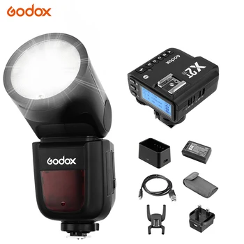 Godox V1P Camera Flash Speedlight Round Head Flash Built-in 2.4G Wireless X System with X2T-P TTL Wireless Flash Trigger
Godox V1P Camera Flash Speedlight Round Head Flash Built-in 2.4G Wireless X System with X2T-P TTL Wireless Flash Trigger