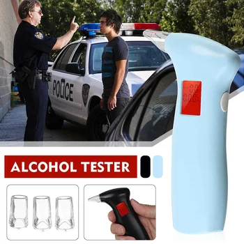 Portable LCD Display Digital Alcohol Tester Alcohol Breath Tester Device Breathalyzer Analyzer Detector w/ 3x Mouthpieces
Portable LCD Display Digital Alcohol Tester Alcohol Breath Tester Device Breathalyzer Analyzer Detector w/ 3x Mouthpieces