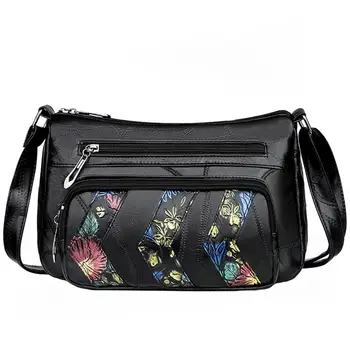 Women Flower Printed PU Leather Crossbody Bag 2020 Large Capacity Tote Bags Multi Pocket Shoulder Bag Female Retro PU Handbag
Women Flower Printed PU Leather Crossbody Bag 2020 Large Capacity Tote Bags Multi Pocket Shoulder Bag Female Retro PU Handbag