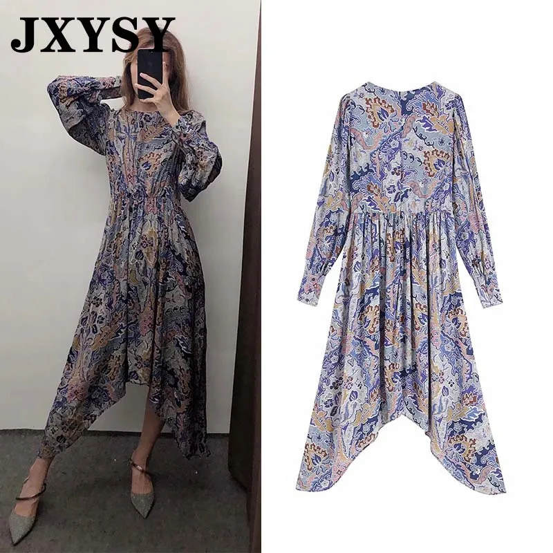 JXYSY winter dress women indie folk asymmetric o-neck vintage print vestidos vestidos de fiesta de noche maxi dress women top
JXYSY winter dress women indie folk asymmetric o-neck vintage print vestidos vestidos de fiesta de noche maxi dress women top