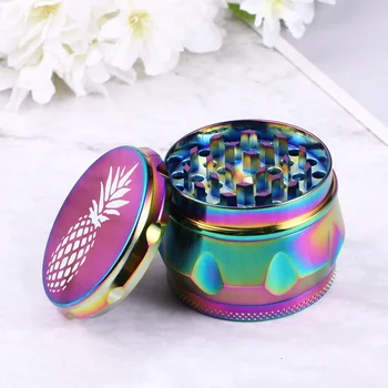 53mm Creative Zinc Alloy Watermark Pattern Tobacco Grinder Prcatical Four-layer Manual Smoke Breaker (Pineapple) 
53mm Creative Zinc Alloy Watermark Pattern Tobacco Grinder Prcatical Four-layer Manual Smoke Breaker (Pineapple)