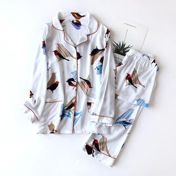 JULY'S SONG Viscose Women Pajamas Set Casual Turn-down Collar Long Sleeve Sleepwear Vintage Printed Pockets Autumn Femme Pyjamas
JULY'S SONG Viscose Women Pajamas Set Casual Turn-down Collar Long Sleeve Sleepwear Vintage Printed Pockets Autumn Femme Pyjamas