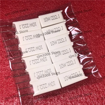 10PCS RX27-5 Vertical Cement Resistance 10W22 ohm 10W22R 22RJ 10W22RJ Ceramic Resistance precisio