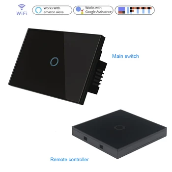 Wifi Smart Light Switch Glass Screen Touch Panel Voice Control Wireless Wall Switches Remote with Alexa Google Home 1/2/3 Gang
Wifi Smart Light Switch Glass Screen Touch Panel Voice Control Wireless Wall Switches Remote with Alexa Google Home 1/2/3 Gang