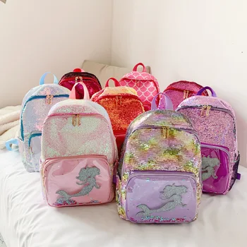 Cute Girls Sequins Backpacks Children Unicorn Mermaid Panda Cartoon Shoulders Bags for Kids Outdoor Backpack with Large Capacity 
Cute Girls Sequins Backpacks Children Unicorn Mermaid Panda Cartoon Shoulders Bags for Kids Outdoor Backpack with Large Capacity
