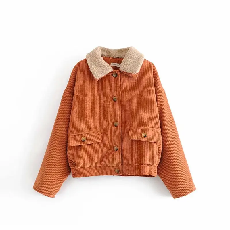 Autumn And Winter New Style Europe And America WOMEN'S Dress-Style Solid Color Corduroy Fold-down Collar Loose-Fit Single-Breast
Autumn And Winter New Style Europe And America WOMEN'S Dress-Style Solid Color Corduroy Fold-down Collar Loose-Fit Single-Breast