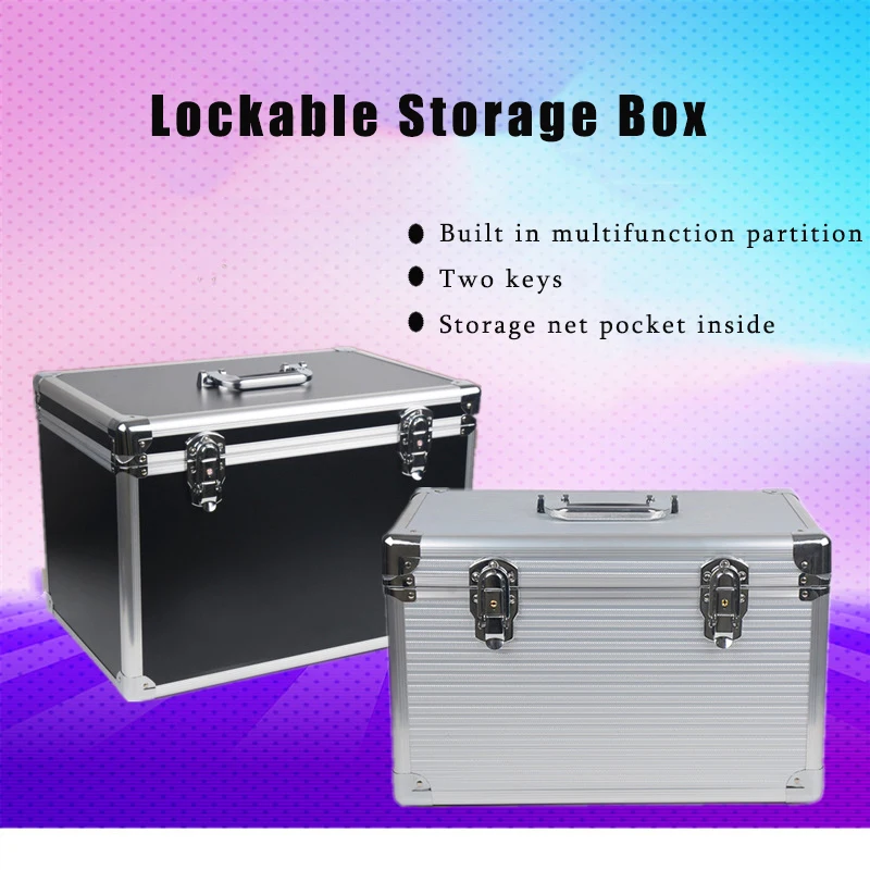 Aluminum Alloy Toolbox Storage Box Household Multi-functional Suitcase Document Storage Box Vehicle Sorting Box
Aluminum Alloy Toolbox Storage Box Household Multi-functional Suitcase Document Storage Box Vehicle Sorting Box