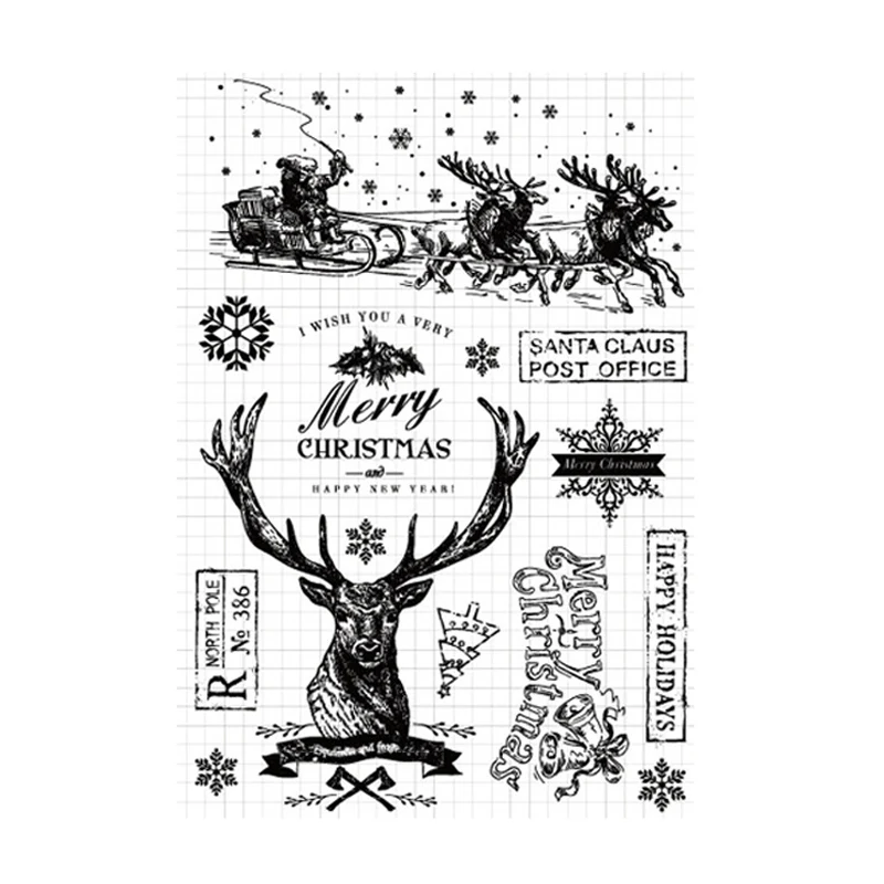Winter Snowflake Christmas Clear Stamps Rubber Transparent Seal for DIY Scrapbooking Photo Album Decorative Template Crafts
Winter Snowflake Christmas Clear Stamps Rubber Transparent Seal for DIY Scrapbooking Photo Album Decorative Template Crafts