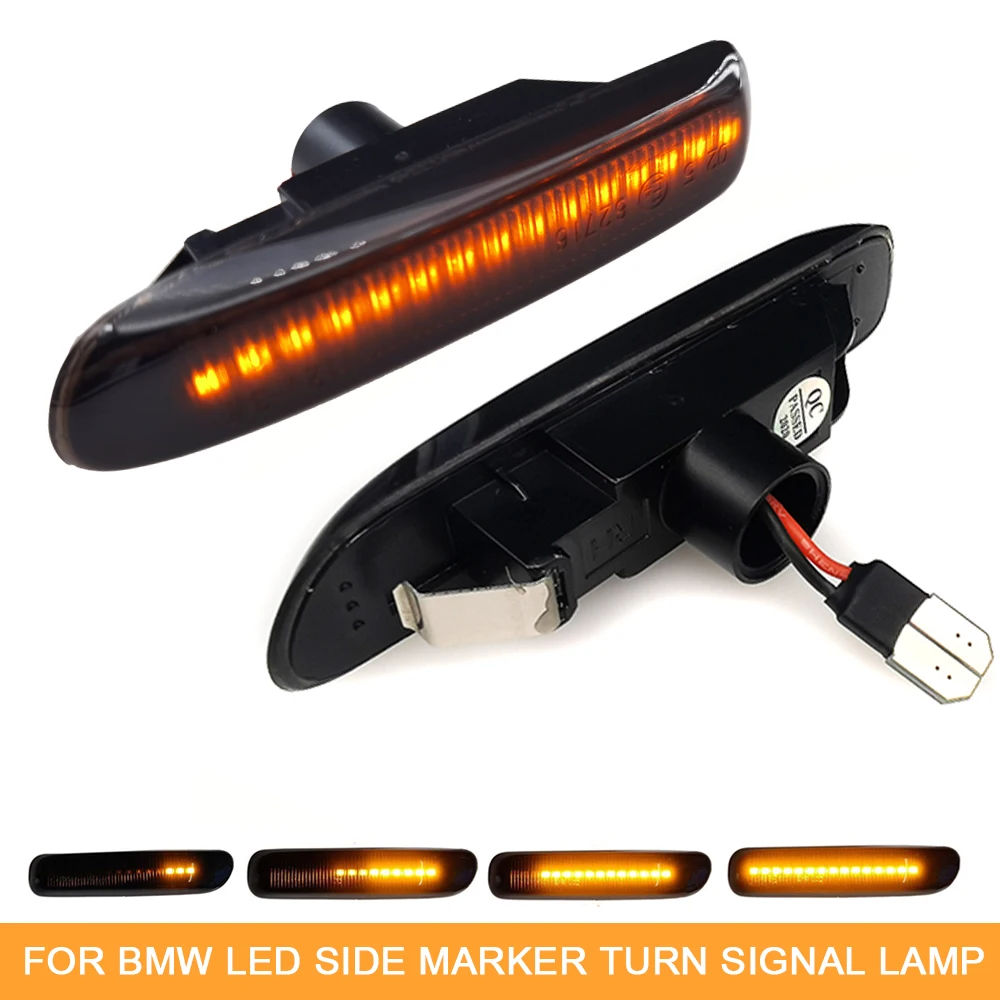 2Pcs Sequential Flashing LED Side Marker Turn Signal Indicator Lights For BMW E46 Sedan E46 Coupe Dynamic Lamp
2Pcs Sequential Flashing LED Side Marker Turn Signal Indicator Lights For BMW E46 Sedan E46 Coupe Dynamic Lamp