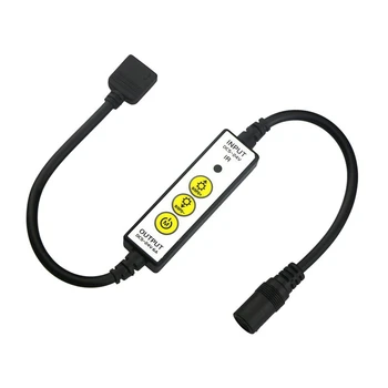 DC5-24V 6A Mini 3Keys IR LED Dimmer Wireless Controller 28Keys Remote Control for SMD RGBW Strip Lights Background Cabinet
DC5-24V 6A Mini 3Keys IR LED Dimmer Wireless Controller 28Keys Remote Control for SMD RGBW Strip Lights Background Cabinet