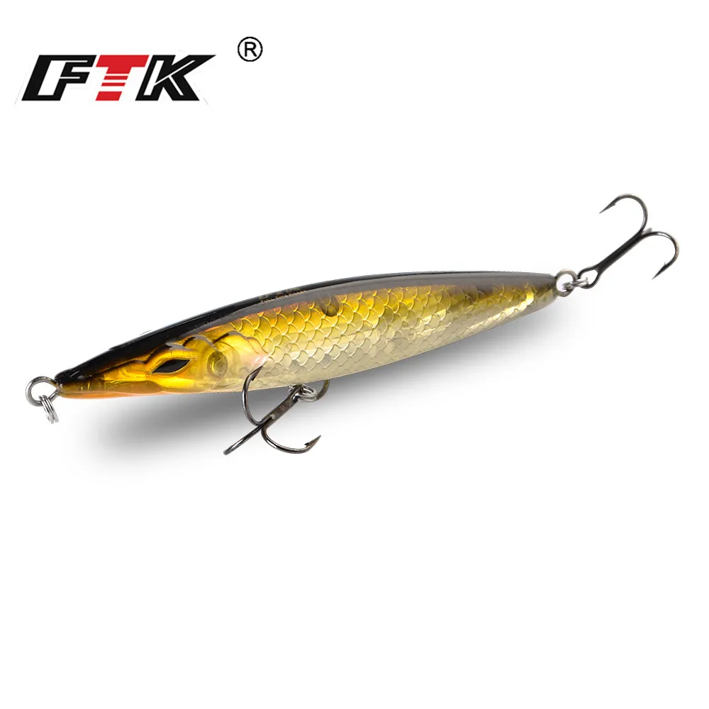 FTK Floating Fishing Pencil Lure Artificial Hard Bait Long Casting Stickbait Topwater Fishing Wobblers 90mm/110mm/130mm/150mm 
FTK Floating Fishing Pencil Lure Artificial Hard Bait Long Casting Stickbait Topwater Fishing Wobblers 90mm/110mm/130mm/150mm