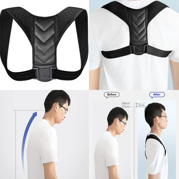 Back Posture Corrector Corset Clavicle Spine Posture Correction Back Support Belt Comfortable Soft Strip Corrector for Adult
Back Posture Corrector Corset Clavicle Spine Posture Correction Back Support Belt Comfortable Soft Strip Corrector for Adult