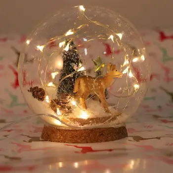 LED Crystal Ball Romantic Glass Lights Forest Deer Decorative Lamp Desktop Ornament Gifts (Powered by Button Cell) 
LED Crystal Ball Romantic Glass Lights Forest Deer Decorative Lamp Desktop Ornament Gifts (Powered by Button Cell)