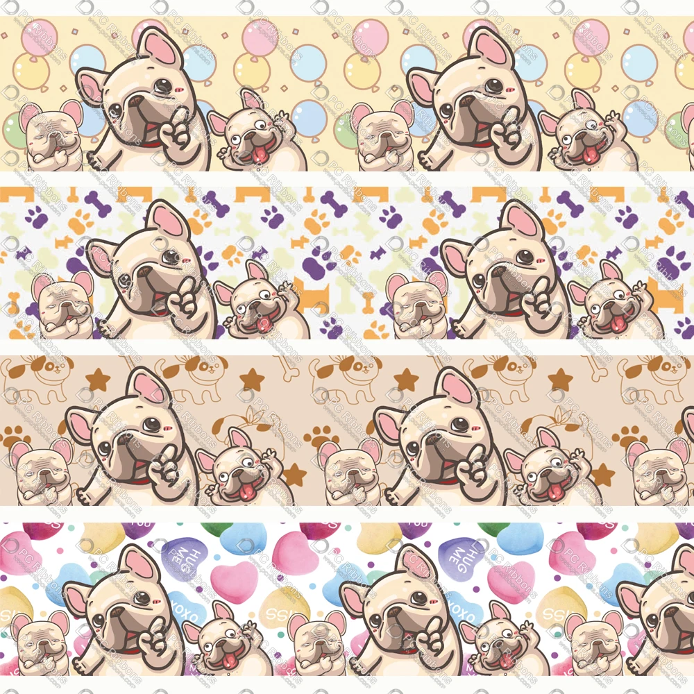 25-75MM French Bulldog Ribbon for Lanyard, Diy, Bow, Key Fobs, Gift Wrap, Dog Collars and Leashes, Printed on Grosgrain or Satin
25-75MM French Bulldog Ribbon for Lanyard, Diy, Bow, Key Fobs, Gift Wrap, Dog Collars and Leashes, Printed on Grosgrain or Satin