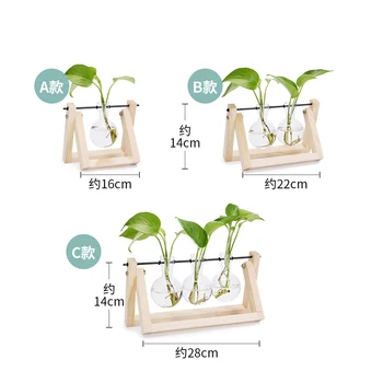 Creative hydroponic plant transparent wooden frame vase desktop small fresh container simple fashion flower arrangement home mod
Creative hydroponic plant transparent wooden frame vase desktop small fresh container simple fashion flower arrangement home mod