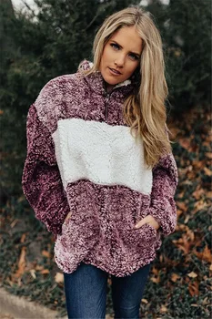 Wontive Autumn Winter Contrast Color Women Fur Coat Casual Long Sleeve Pullovers Women Patchwork Outfit Tops Women Jumper Coat
Wontive Autumn Winter Contrast Color Women Fur Coat Casual Long Sleeve Pullovers Women Patchwork Outfit Tops Women Jumper Coat