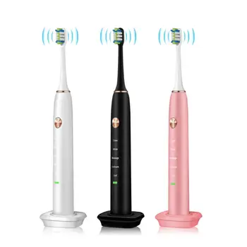 IPX7 Waterproof Portable Sonic Wave Electric Toothbrush Rechargeable Tooth Brush 5 Gear Adjustable USB Charging Base Teeth Brush
IPX7 Waterproof Portable Sonic Wave Electric Toothbrush Rechargeable Tooth Brush 5 Gear Adjustable USB Charging Base Teeth Brush