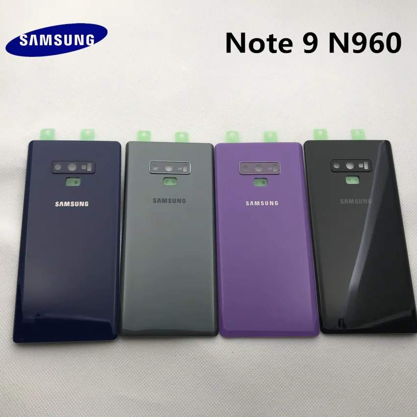 Заднее стекло SAMSUNG для Galaxy Note 9 N960 N960F задняя крышка батарейного отсека задний