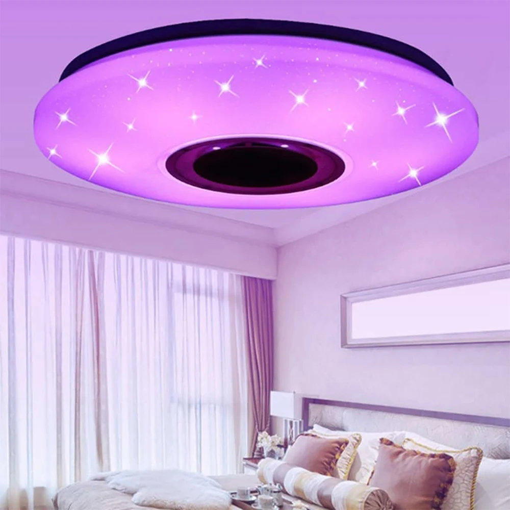 SUNYIMA Bluetooth Music Led Ceiling Chandelier Star Point 24W 36W 60W Remote Control Colorful LED Color Changing Light
SUNYIMA Bluetooth Music Led Ceiling Chandelier Star Point 24W 36W 60W Remote Control Colorful LED Color Changing Light